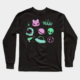 Pastel Alien Long Sleeve T-Shirt